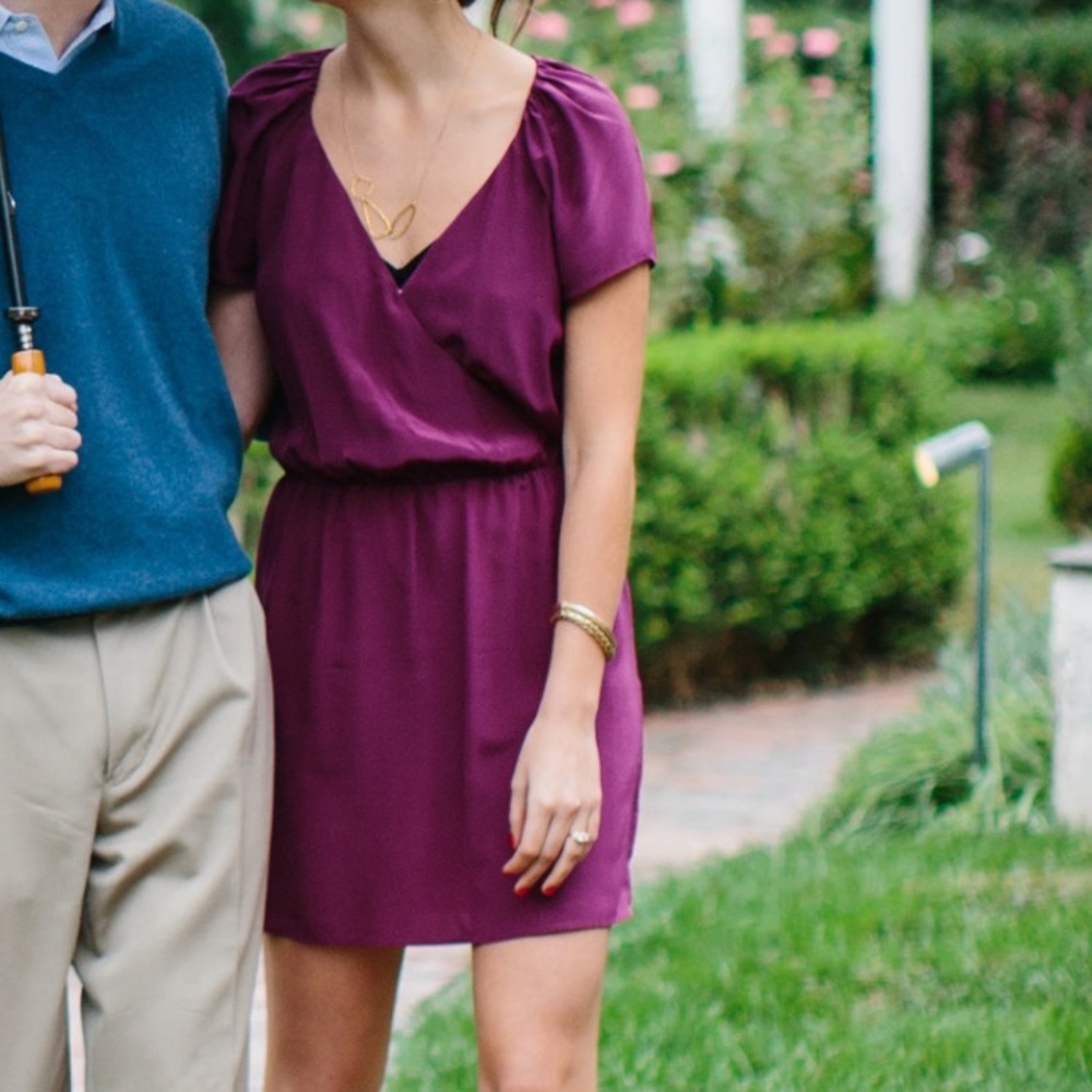 Rory Beca Raspberry Silk Minj Dress